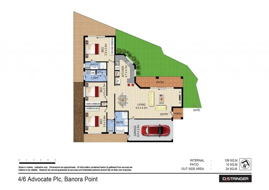 Floorplan of Homely unit listing, 4/6 Advocate Place, Banora Point NSW 2486
