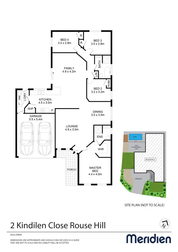 Floorplan of Homely house listing, 2 Kindilen Close, Rouse Hill NSW 2155