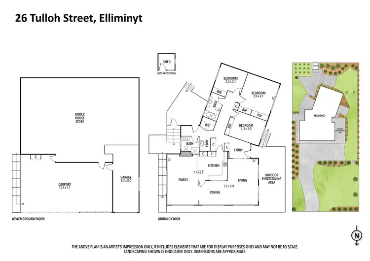 Floorplan of Homely house listing, 26 Tulloh Street, Elliminyt VIC 3250