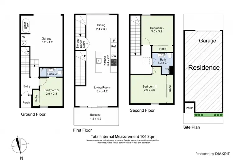 Floorplan of Homely townhouse listing, 23 Cirque Drive, Footscray VIC 3011