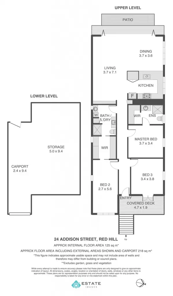 Floorplan of Homely house listing, 24 Addison St, Red Hill QLD 4059