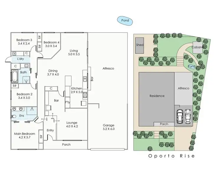 Floorplan of Homely house listing, 3 Oporto Rise, Coogee WA 6166