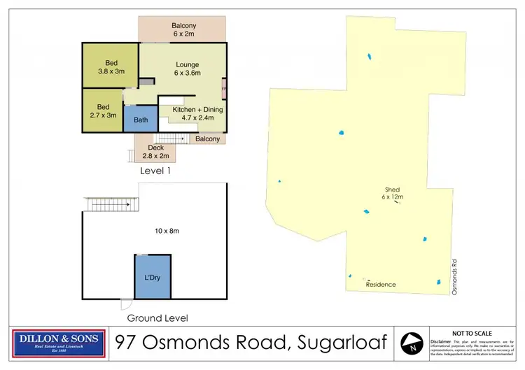 Floorplan of Homely rural property listing, 97 Osmonds Road, Dungog NSW 2420