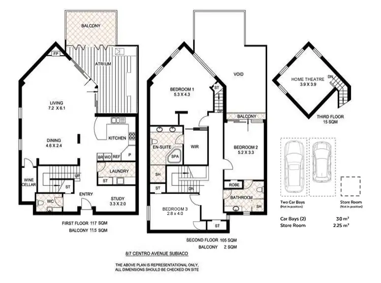 Floorplan of Homely unit listing, 8/7 Centro Avenue, Subiaco WA 6008