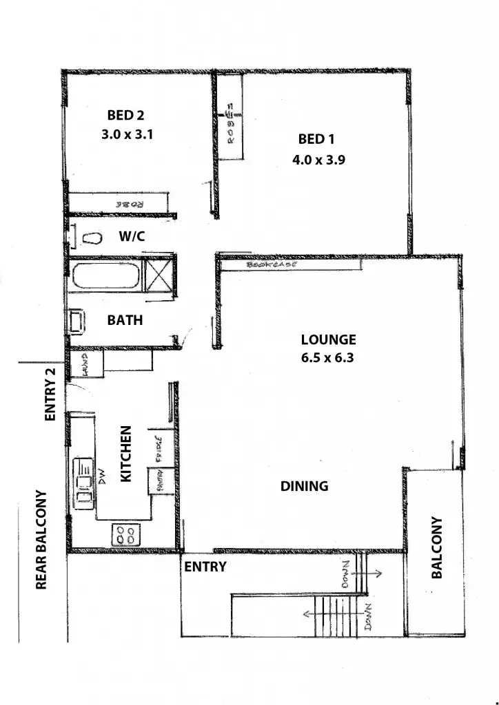 Floorplan of Homely unit listing, Res 6/24 Chatsworth Grove, Toorak Gardens SA 5065