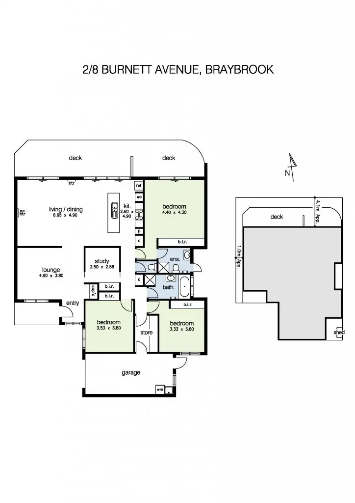 Floorplan of Homely house listing, 2/8 Burnett Avenue, Braybrook VIC 3019