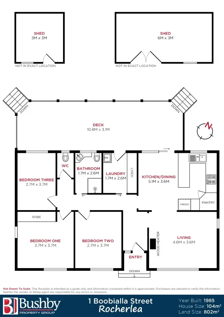 Floorplan of Homely house listing, 1 Boobialla Street, Rocherlea TAS 7248