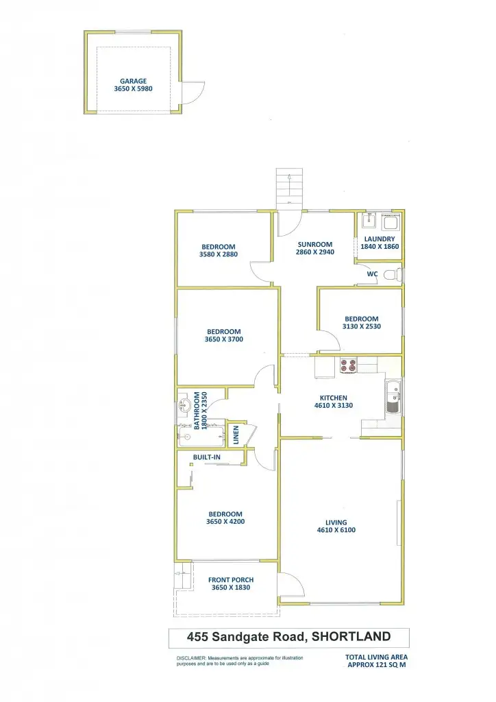 Floorplan of Homely house listing, 455 Sandgate Road, Shortland NSW 2307