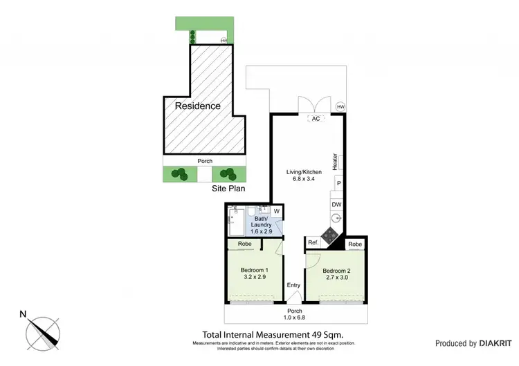 Floorplan of Homely villa listing, 1 Bishop Street, Kingsville VIC 3012