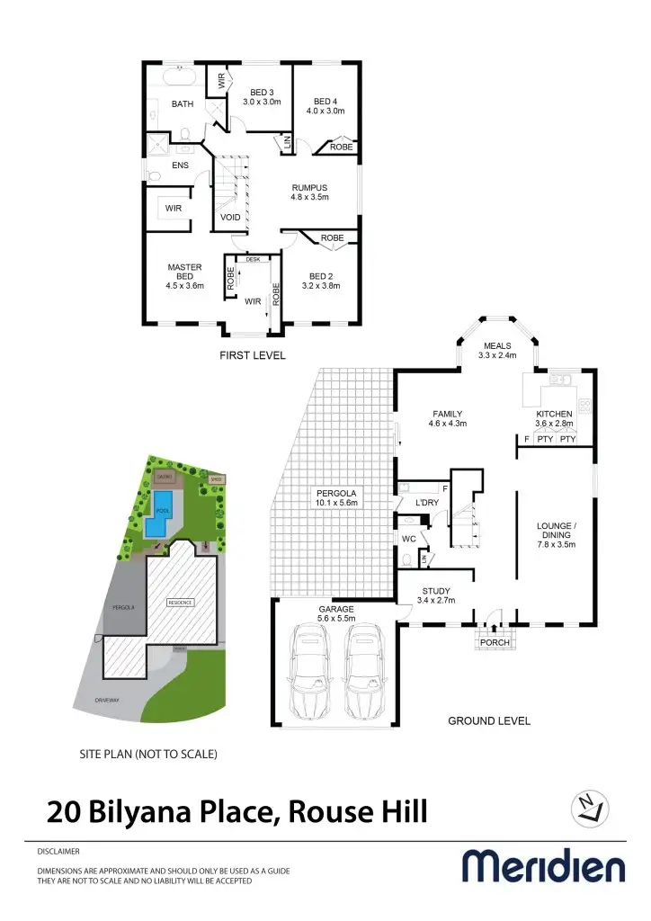 Floorplan of Homely house listing, 20 Bilyana Place, Rouse Hill NSW 2155