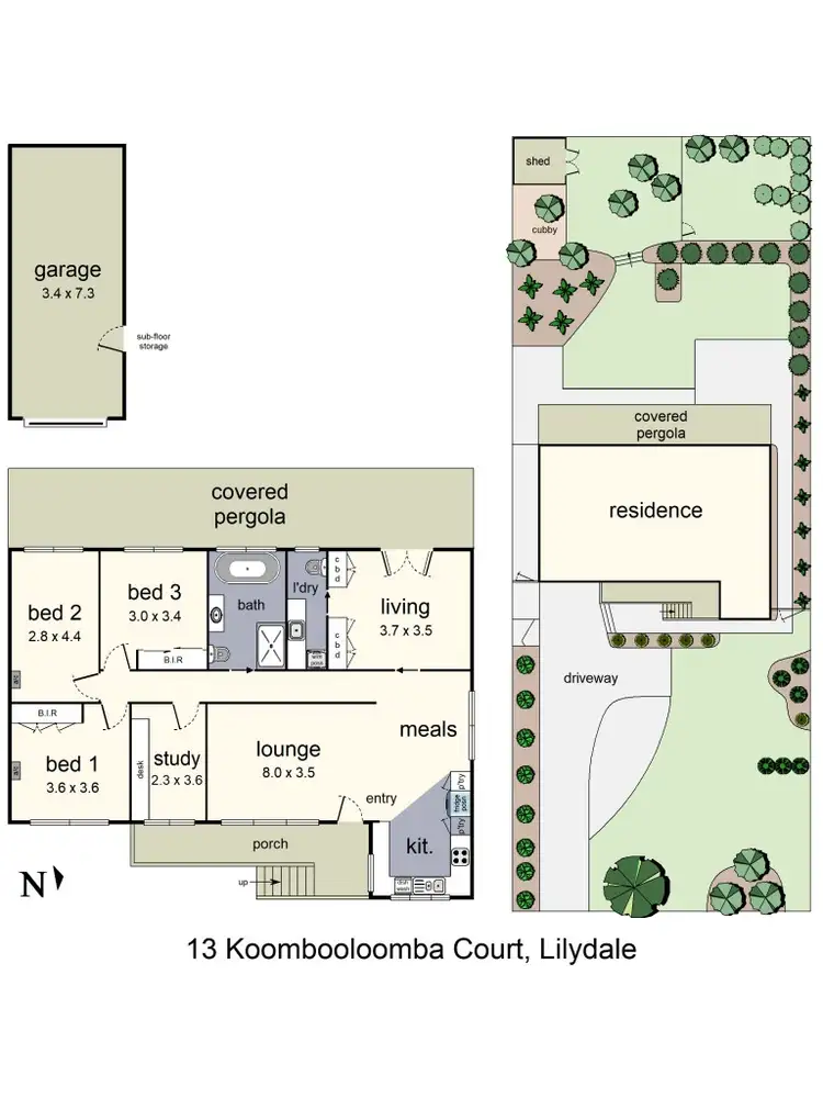 Floorplan of Homely house listing, 13 Koombooloomba Court, Lilydale VIC 3140