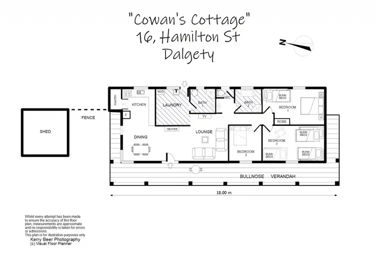 Floorplan of Homely house listing, 16 Hamilton Street, Dalgety NSW 2628