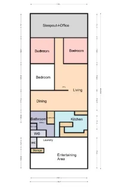 Floorplan of Homely house listing, 27 Forde Street, Allora QLD 4362