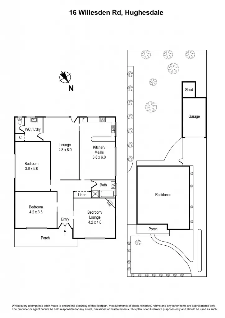 Floorplan of Homely house listing, 16 Willesden Road, Hughesdale VIC 3166