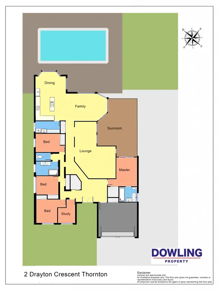 Floorplan of Homely house listing, 2 Drayton Crescent, Thornton NSW 2322