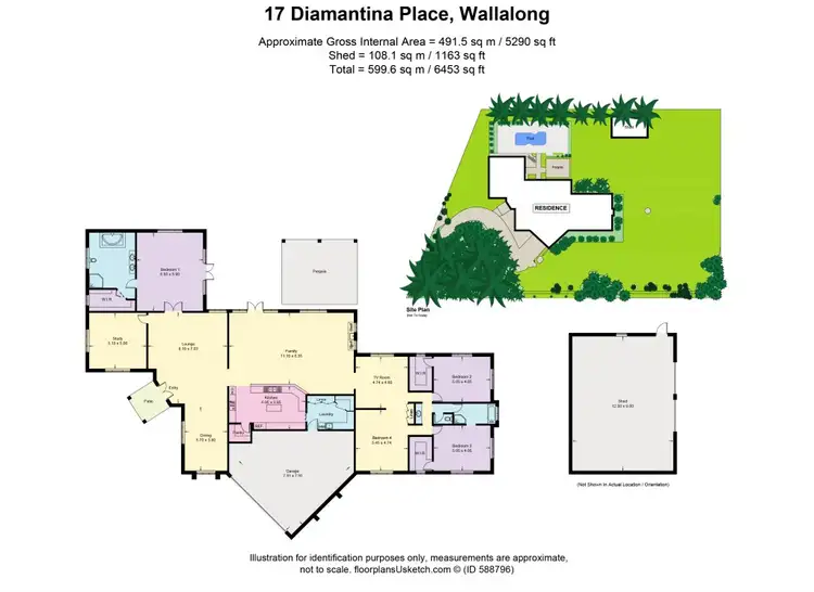 Floorplan of Homely house listing, 17 Diamantina Place, Wallalong NSW 2320