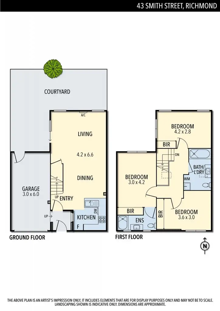Floorplan of Homely house listing, 43 Smith Street, Richmond VIC 3121