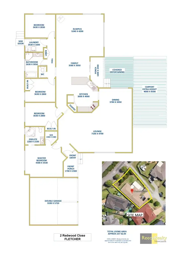 Floorplan of Homely house listing, 2 Redwood Close, Fletcher NSW 2287