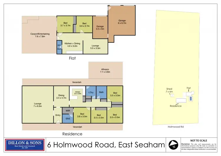 Floorplan of Homely rural property listing, 6 Holmwood Road, Seaham NSW 2324