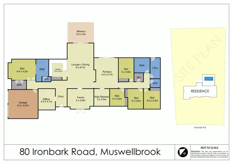 Floorplan of Homely house listing, 80 Ironbark Road, Muswellbrook NSW 2333