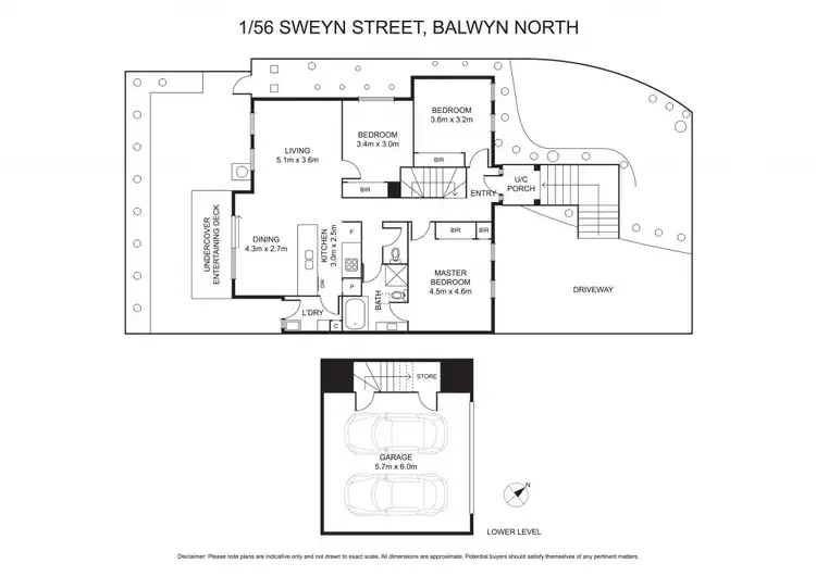Floorplan of Homely unit listing, 1/56 Sweyn Street, Balwyn North VIC 3104