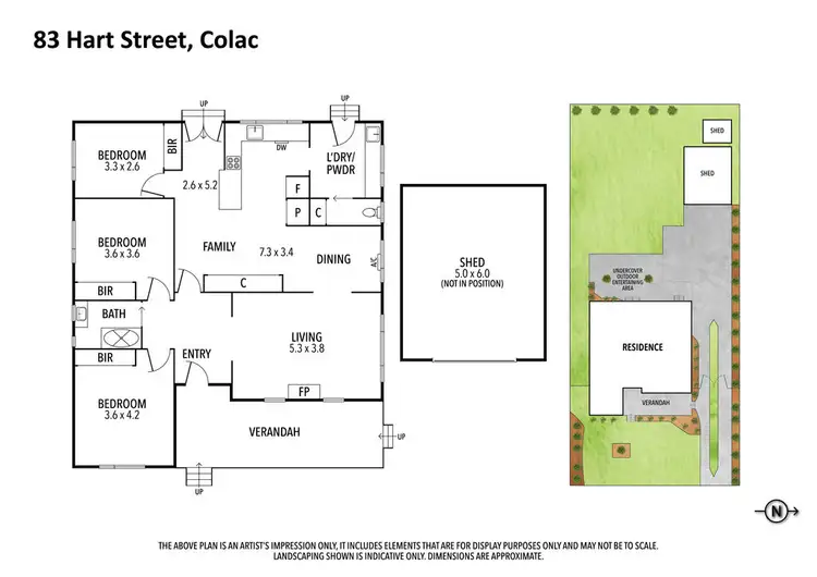Floorplan of Homely house listing, 83 Hart Street, Colac VIC 3250