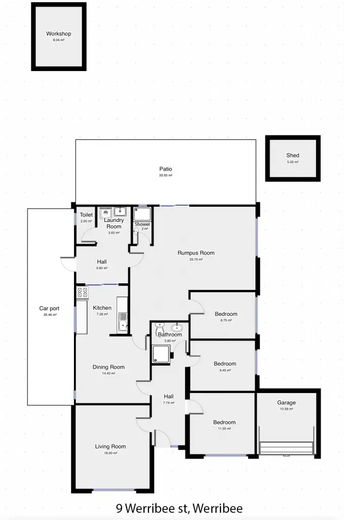 Floorplan of Homely house listing, 9 Werribee Street, Werribee VIC 3030