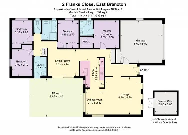 Floorplan of Homely house listing, 2 Franks Close, East Branxton NSW 2335