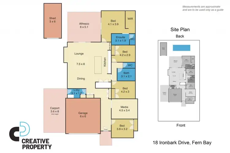 Floorplan of Homely house listing, 18 Ironbark Drive, Fern Bay NSW 2295