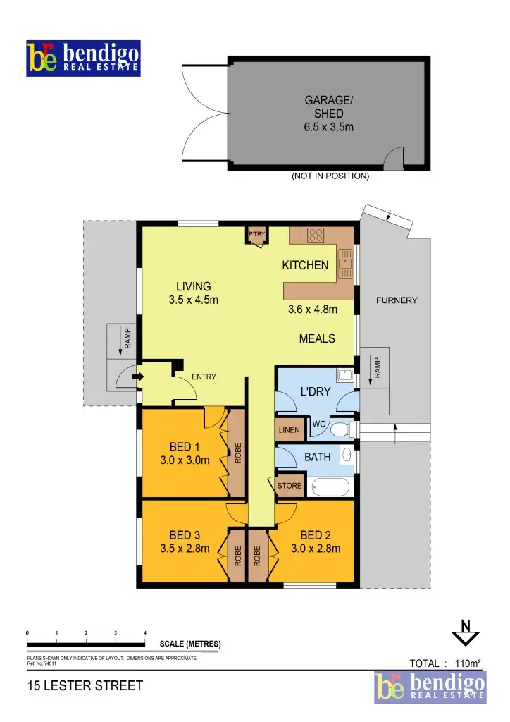 Floorplan of Homely house listing, 15 Lester Street, Sailors Gully VIC 3556