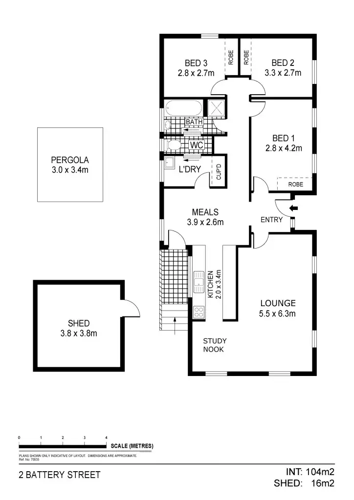 Floorplan of Homely house listing, 2 Battery Street, Long Gully VIC 3550