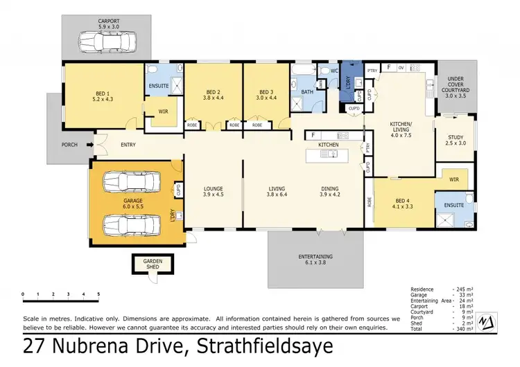 Floorplan of Homely house listing, 27 Nubrena Drive, Strathfieldsaye VIC 3551