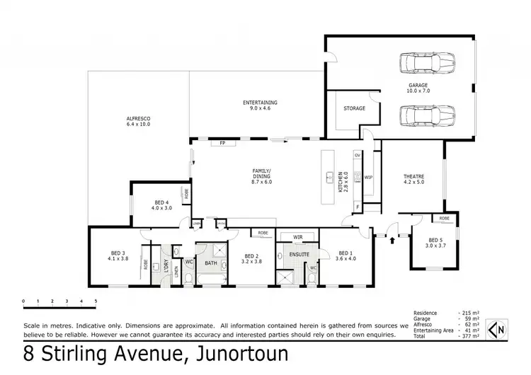 Floorplan of Homely house listing, 8 Stirling Avenue, Junortoun VIC 3551