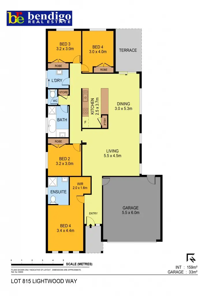 Floorplan of Homely house listing, 815 Lightwood Way, Jackass Flat VIC 3556