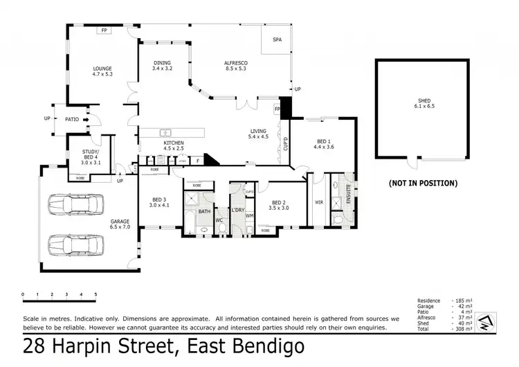 Floorplan of Homely house listing, 28 Harpin Street, Strathdale VIC 3550