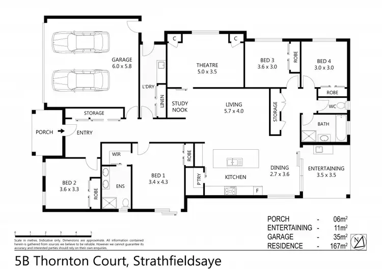 Floorplan of Homely house listing, 5b Thornton Court, Strathfieldsaye VIC 3551