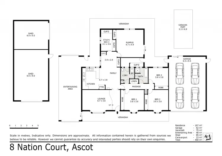 Floorplan of Homely house listing, 8 Nation Court, Ascot VIC 3551