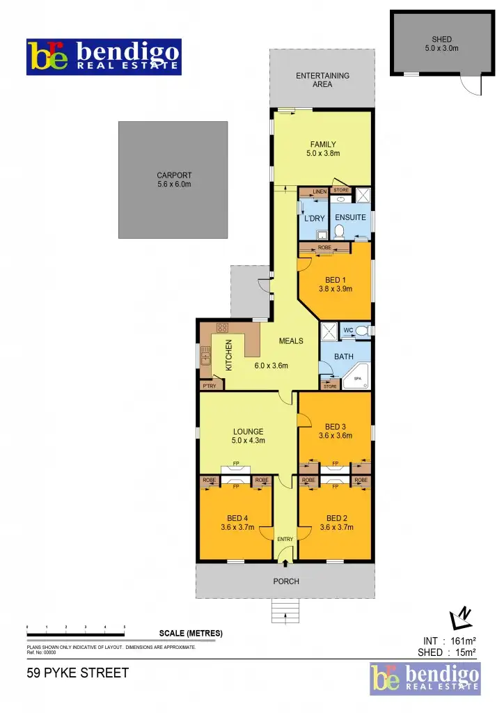 Floorplan of Homely house listing, 59 Pyke Street, Quarry Hill VIC 3550