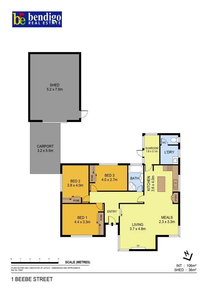 Floorplan of Homely house listing, 1 Beebe Street, Flora Hill VIC 3550