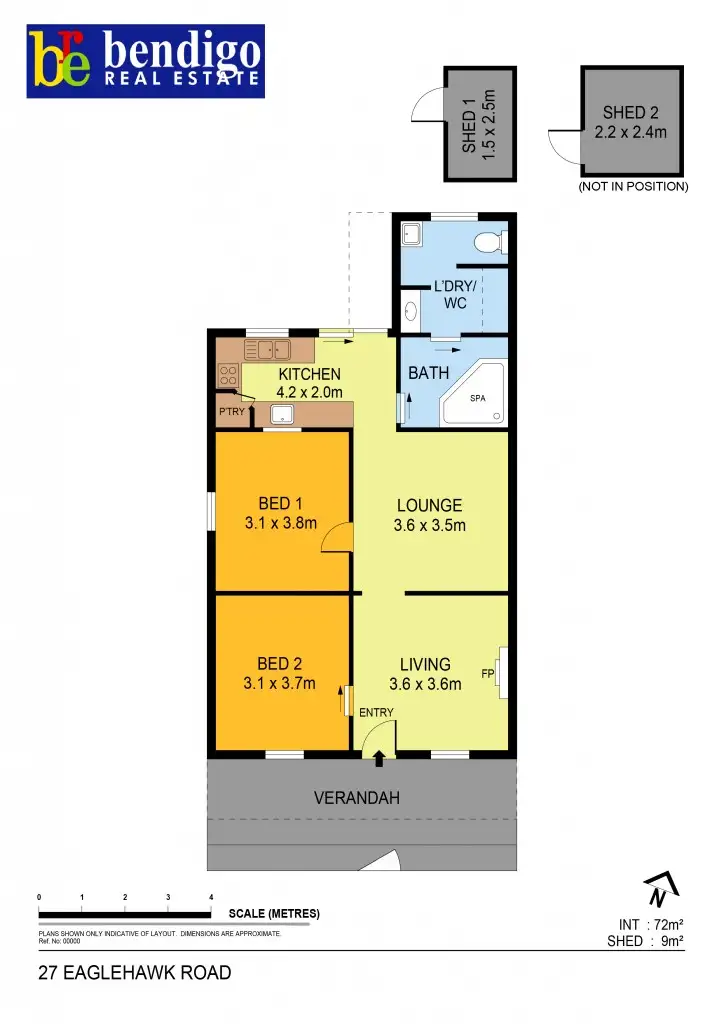Floorplan of Homely house listing, 27 Eaglehawk Road, Ironbark VIC 3550
