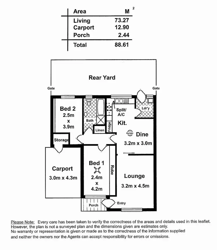 Floorplan of Homely unit listing, Res 4/8 East Terrace, Kensington Gardens SA 5068