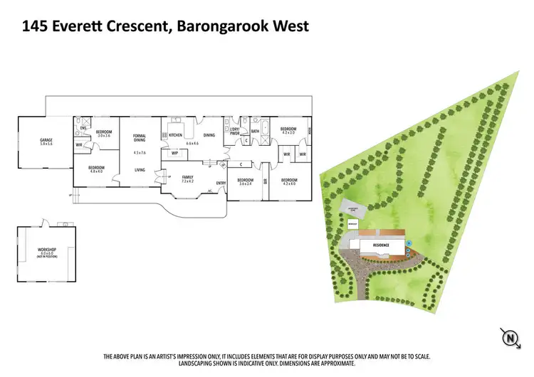 Floorplan of Homely house listing, 145 Everett Crescent, Barongarook West VIC 3249