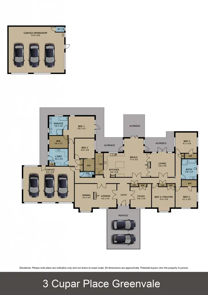 Floorplan of Homely house listing, 3 Cupar Place, Greenvale VIC 3059