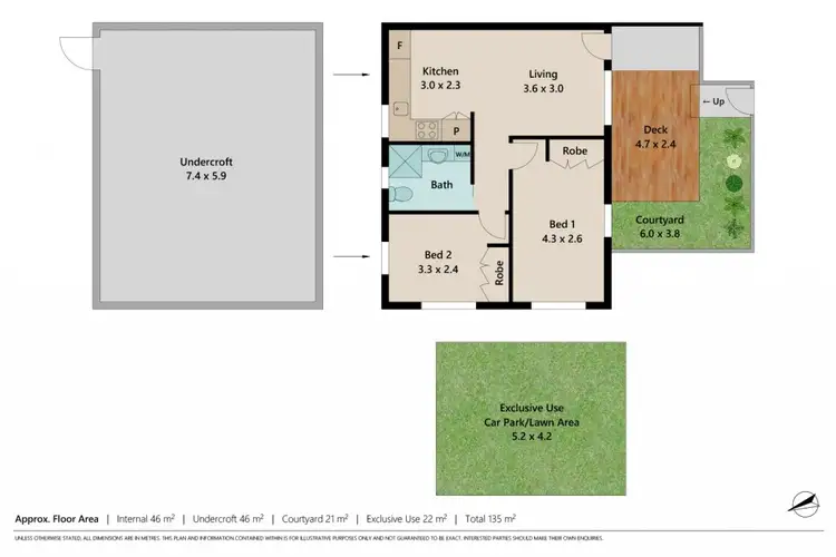Floorplan of Homely unit listing, 1/15 Jason Street, Red Hill QLD 4059