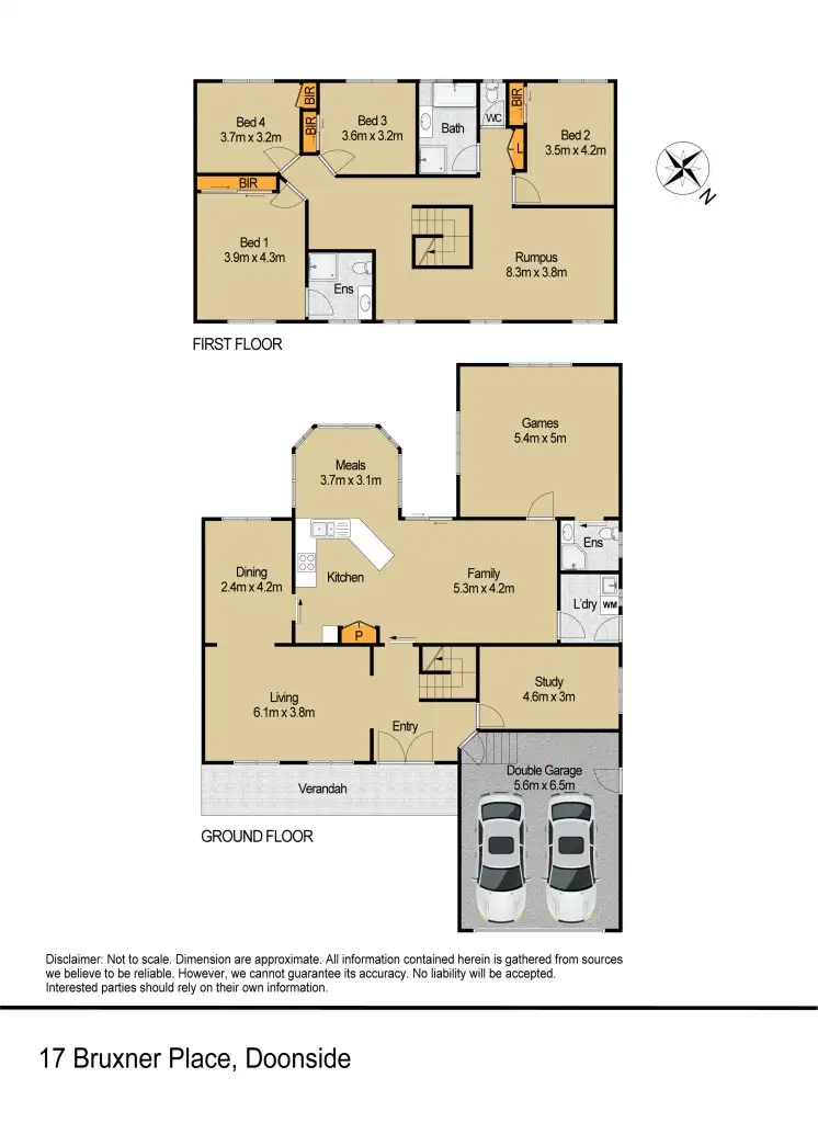 Floorplan of Homely house listing, 17 Bruxner Place, Doonside NSW 2767