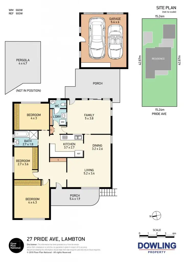 Floorplan of Homely house listing, 27 Pride Avenue, Lambton NSW 2299