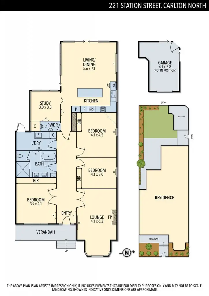 Floorplan of Homely house listing, 221 Station Street, Carlton North VIC 3054