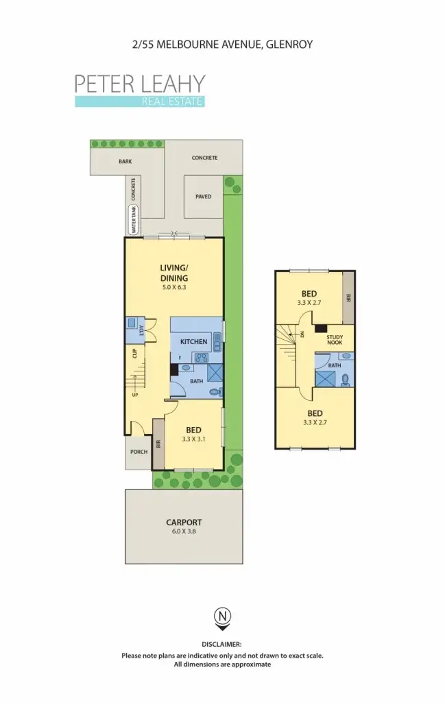 Floorplan of Homely townhouse listing, 2/55 Melbourne Avenue, Glenroy VIC 3046