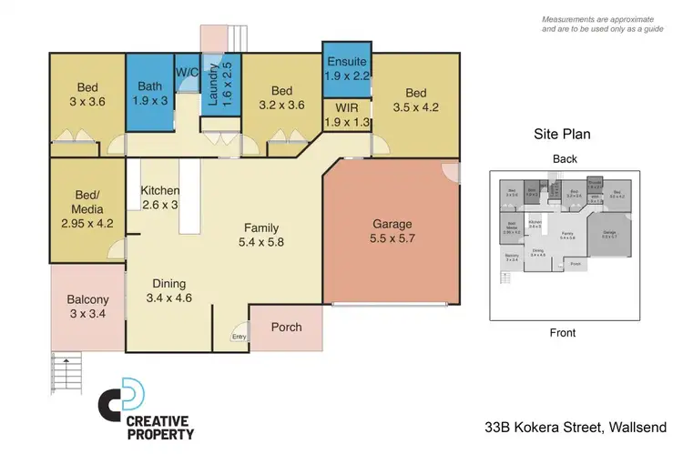 Floorplan of Homely house listing, 33b Kokera Street, Wallsend NSW 2287