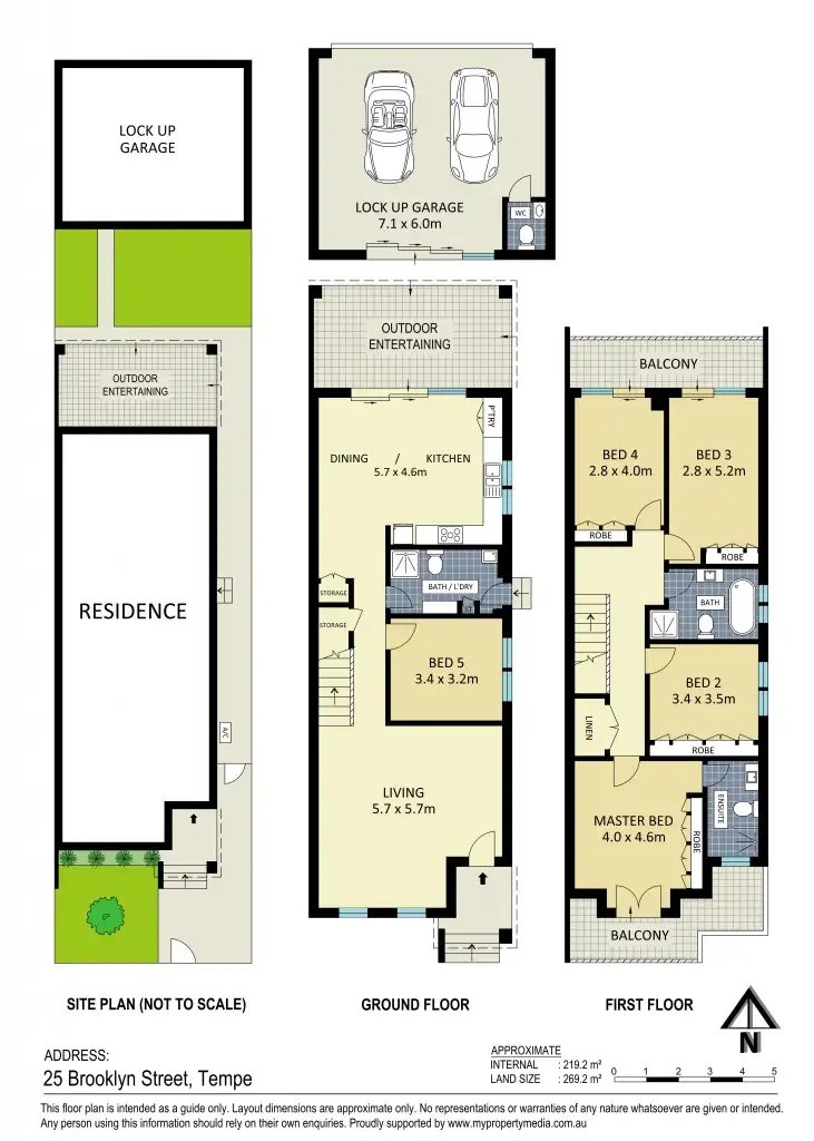 Floorplan of Homely house listing, 25 Brooklyn Street, Tempe NSW 2044